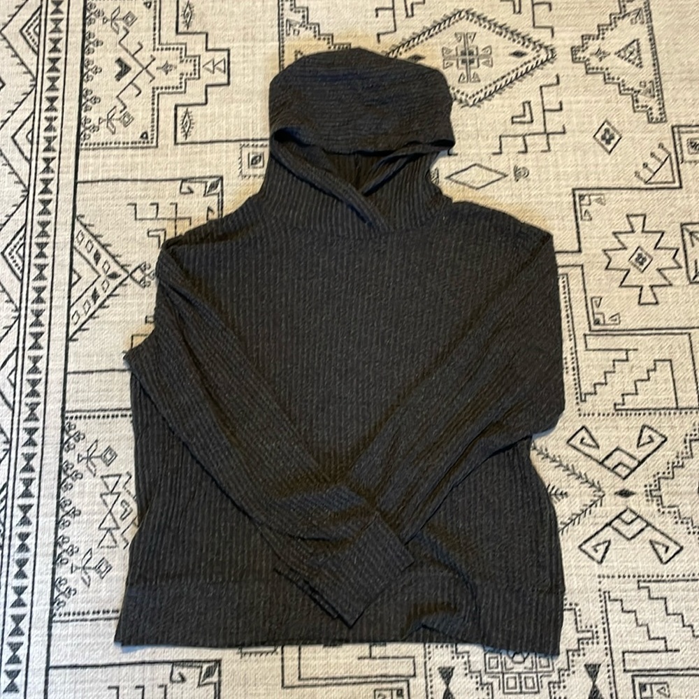 Waffle pattern sweater